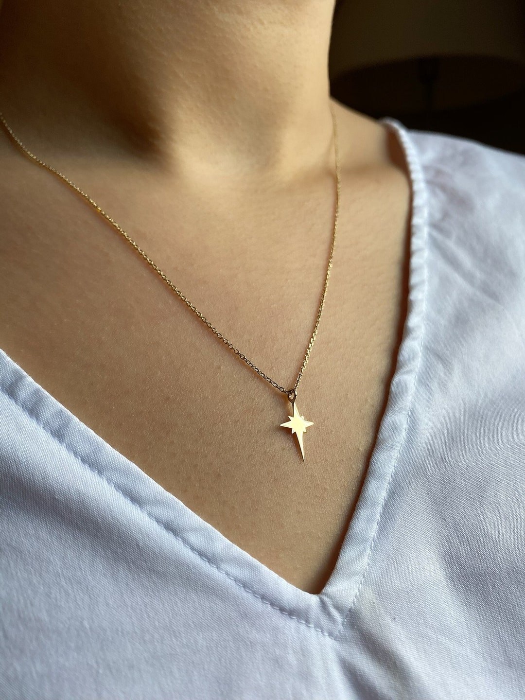 203jewelry Star Shank Necklace 星 一点モノ