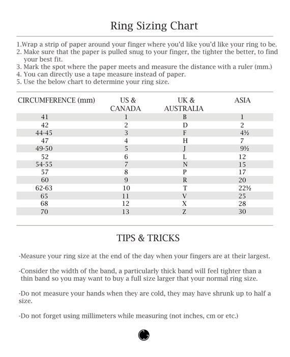 Gold Ring Pinky Ring Size Guide Chart Average Pinky Ring Size