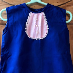 Vintage 1970s Girls Toddler Mod Dress