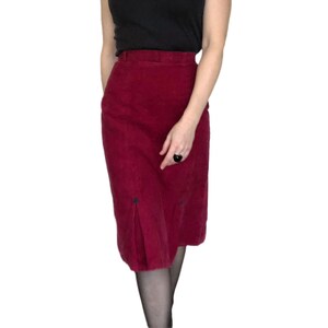 Burgundy Corduroy Skirt Etsy UK