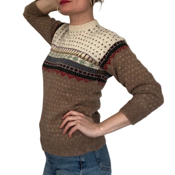 Vintage Fairisle Jumper XS