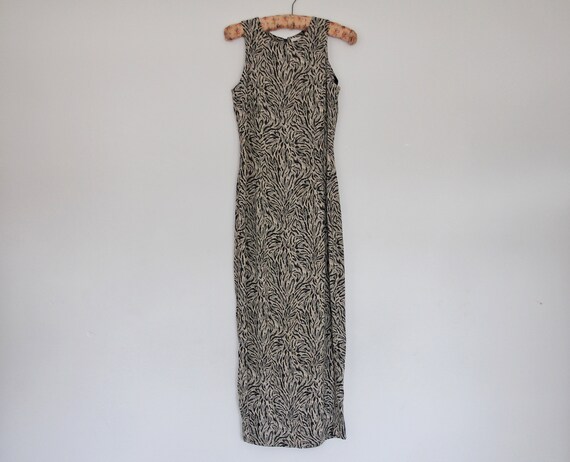 Vintage 1990s Animal Print Bodycon Dress WALLIS Etsy