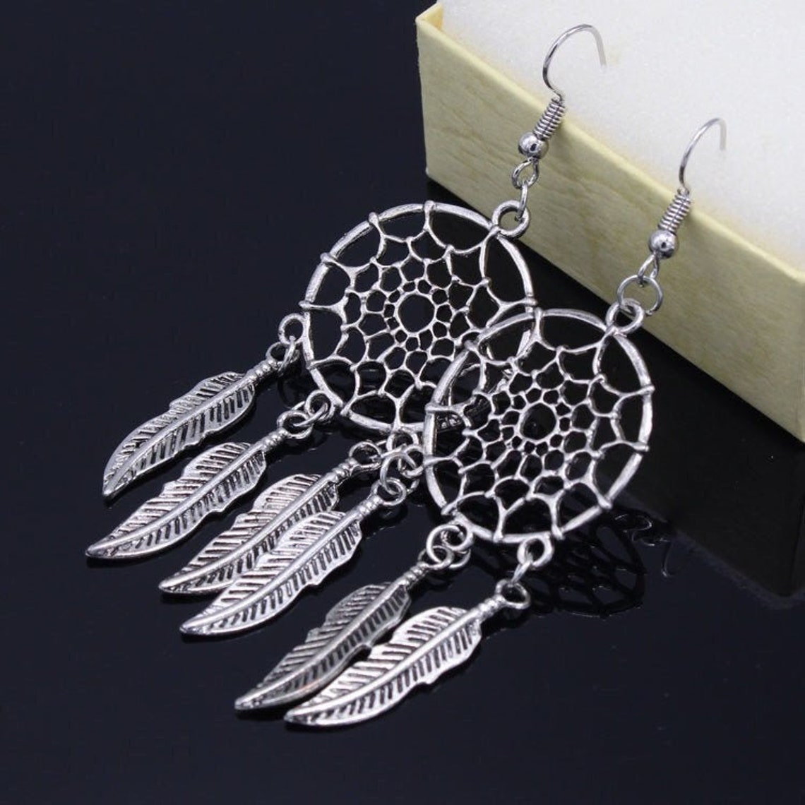 Dream Catcher Earrings Dream Catcher Jewelry Boho Earrings Etsy