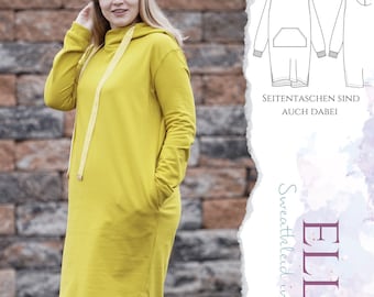 Sewing pattern sweat dress Elli