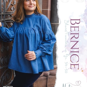 Sewing pattern blouse Bernice German