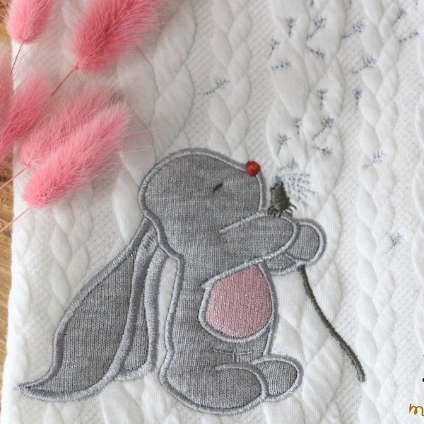 Embroidery file Application Lilly the wish fulfiller Machine embroidery Rabbit Pusteblume