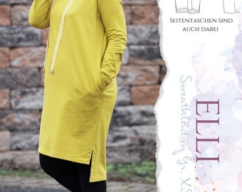 Schnittmuster Sweatkleid für Damen  Elli