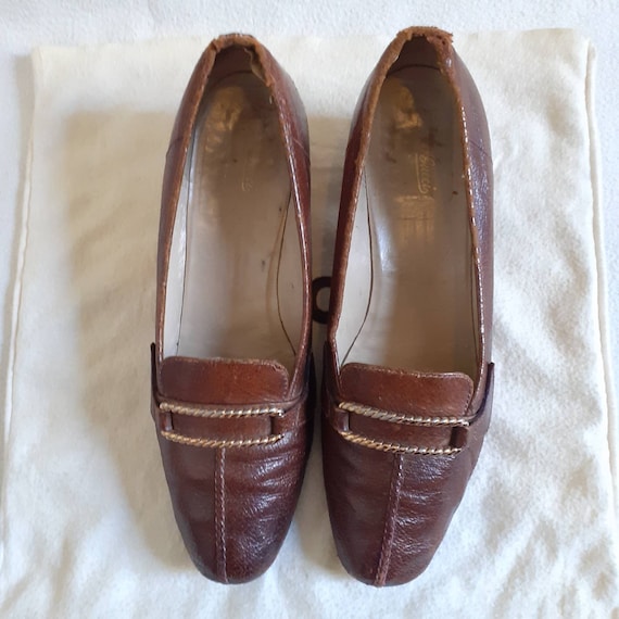 Authentic Gucci loafers ladies slip on shoes 39.5… - image 2