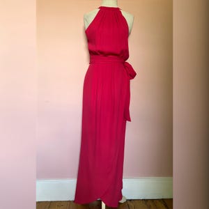 chinese dress ladies Lisa Maxi Dress, in Light Pink Luxe Satin, Size: Large | Show Me Your Mumu
