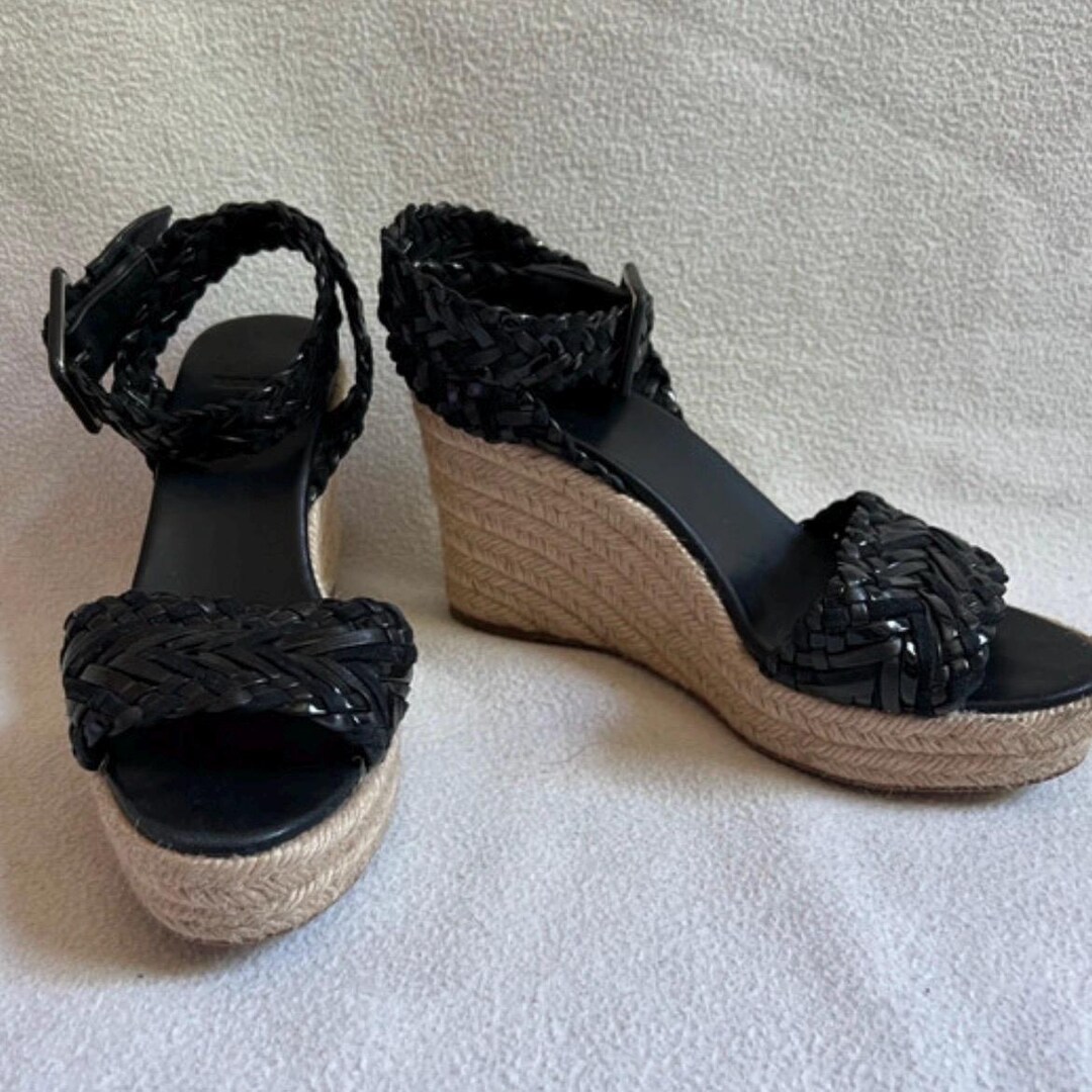 Scarpe Zeppe Nere Scamosciate Zeppe Nere Camoscio Sandali Zeppe