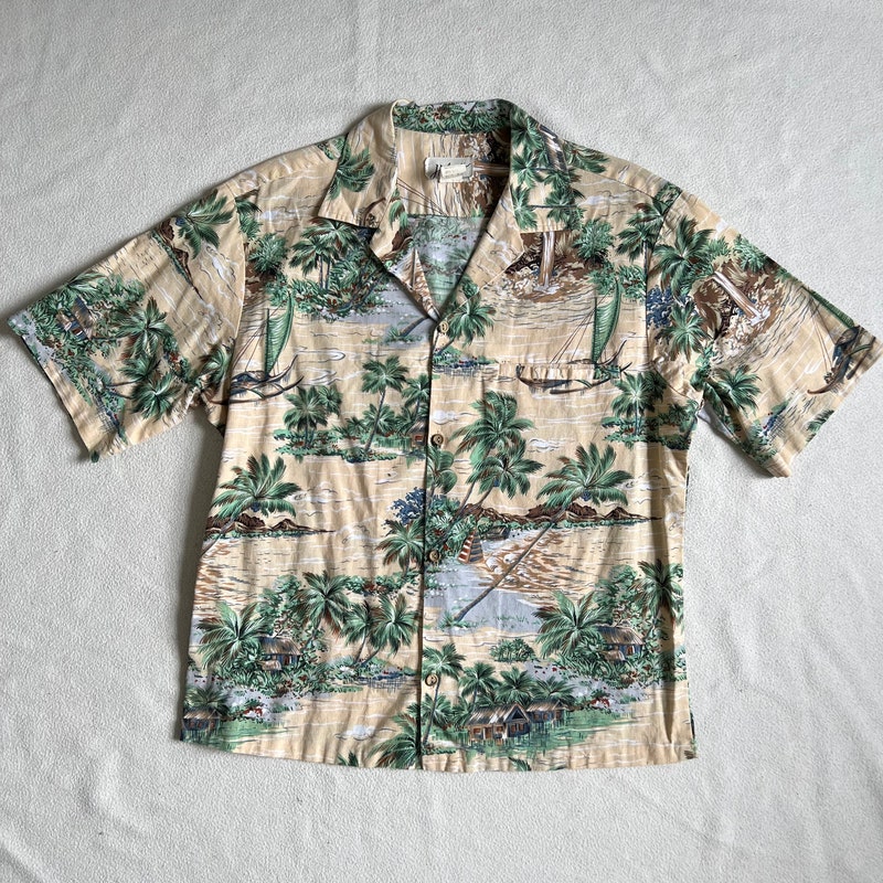 Men's Vintage Hawaiian Shirt L