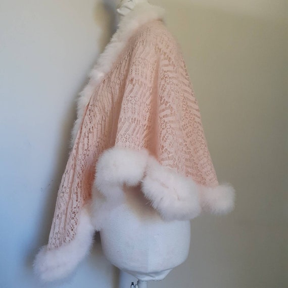 Harrods bed shawl stole cape pale pink silk chiffon f… Gem