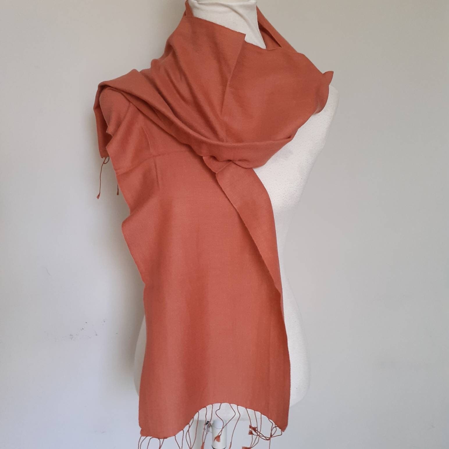 SplendidStitchesVtg Cashmere Silk Ladies Pashmina Stole Scarf 10\
