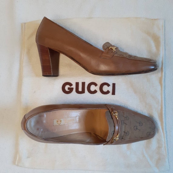 Gucci Women's Zumi Leather Mid-Heel Loafers | Bloomingdale's