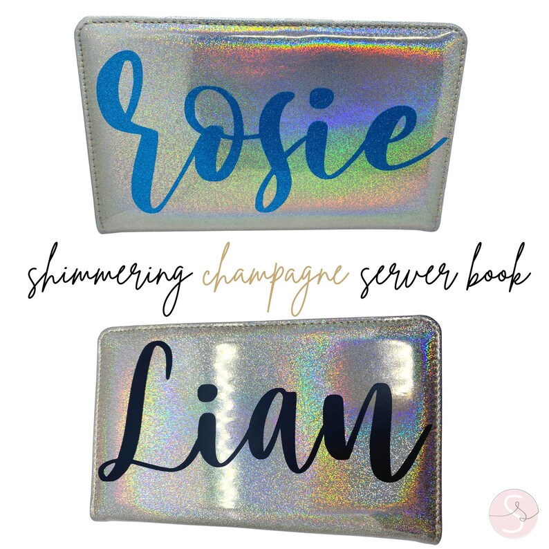 Server Book for Waitress Waitress Book Custom Server Book Etsy