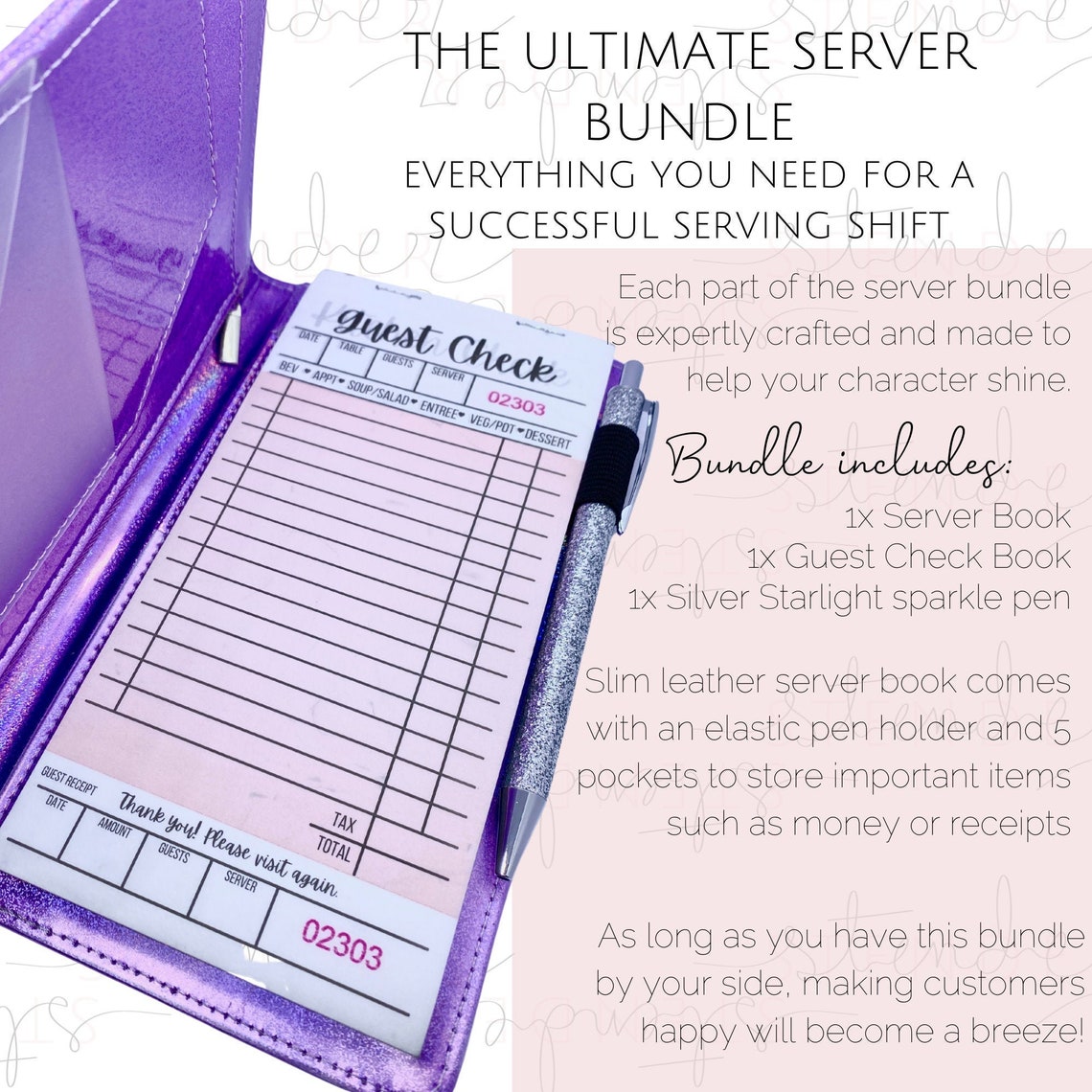 ULTIMATE Server Bundle Package Server Book for Waitress Etsy