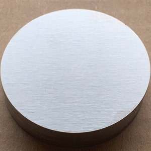 Pack of (10) 1/8" Thick Stainless Steel Blanks Discs,Pick a Diameter! Brushed Stainless, #4 Finish, 1/8" or  0.125" Thick, 10 Pcs Per Pack