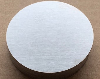 1/8" Thick Stainless Steel Blanks Discs,Pick a Diameter! Brushed Stainless, #4 Finish, 1/8" or  0.125" Thick