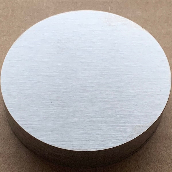 Pack of (10) 1/8" Thick Stainless Steel Blanks Discs,Pick a Diameter! Brushed Stainless, #4 Finish, 1/8" or  0.125" Thick, 10 Pcs Per Pack