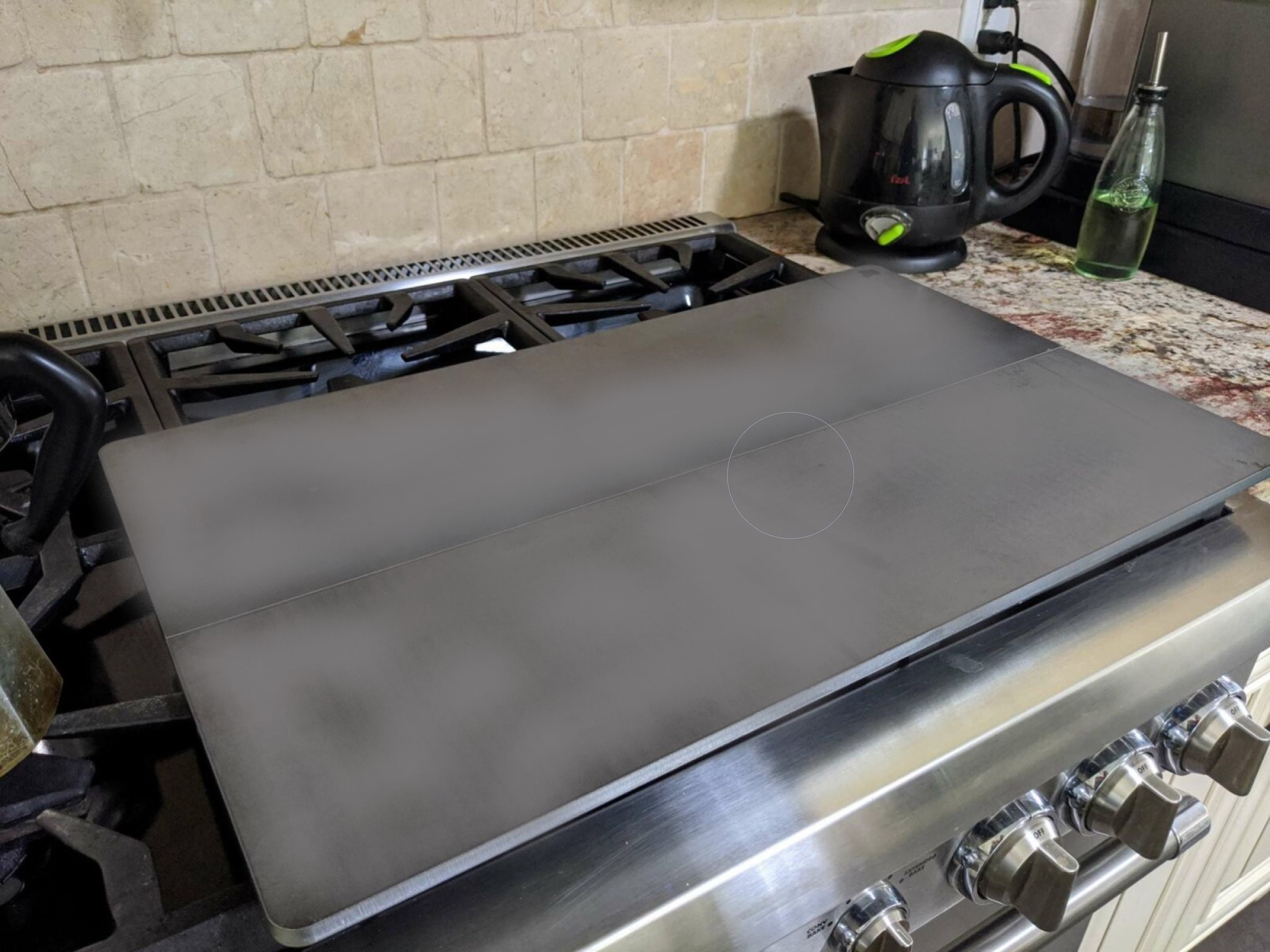 PizzaFit - 1/2” Seasoned Steel Pizza Baking Plate, (2) Separate Piece of Steel!