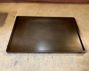 1/2” Steel Griddle, Pizza Baking Plate - 1/2” Thick A36 Seasoned Steel