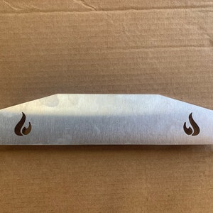 Flammenschutz, passend für Ignues Minimo Pizza Ofen!  1/16&quot; Dicker Edelstahl