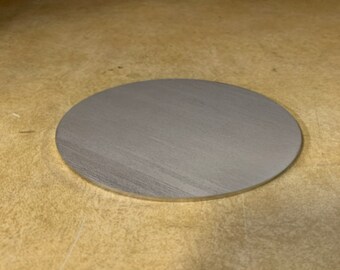 thumbnail image 2 of Disk Plate 1/4" X 5" A36 Steel Plate Disc - .125 Thick Laser Cut Circle Steel Discs 2 of 14