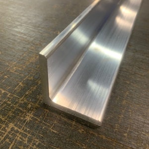 2" x 2" x 1/4" Thickness (0.250") 6061 Aluminum Angle, Pick Your Length