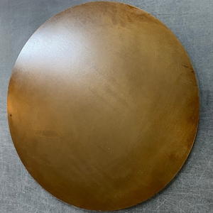 3/8” Steel Circle Pizza Baking Plate - 3/8” Thick A36 Seasoned Steel