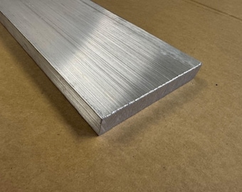 1/2" x 4" Aluminum Flat Bar, 6061 Aluminum, Pick Your Length