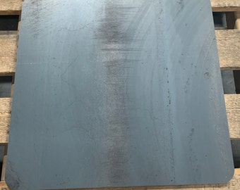 1/2" Steel Plate with Rounded Corners, Raw Steel