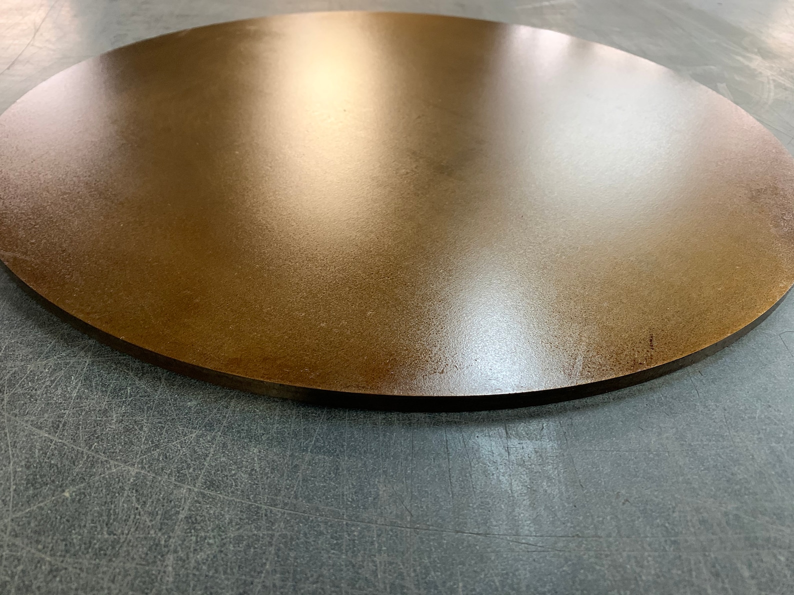 1/4” Steel Circle Pizza Baking Plate -1/4” Thick A36 Seasoned Steel - Etsy