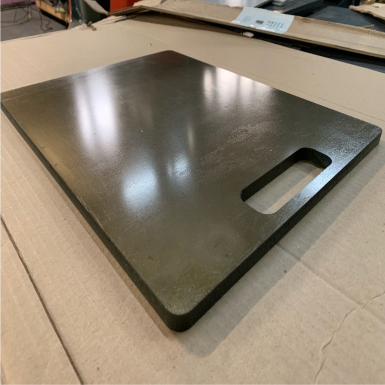 3/8 Steel Pizza Baking Plate 3/8 Thick A36 Seasoned Steel Etsy