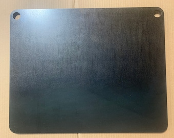 3/8” Steel Pizza Baking Plate -3/8” Thick A36 Seasoned Steel, 2 Hanging Holes on Long Side