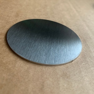 1/16&quot; Thick Stainless Steel Blank, Disc, Pick a Diameter! Brushed Stainless, #4 Finish, 1/16&quot; or  0.0625&quot; Thick