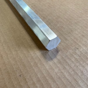 1" Aluminum Hexagon Rod, 6061 Aluminum, Pick Your Length, Hexagon Bar