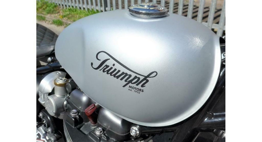 2X Triumph Motorcycle Gas Tank Decals Stickers New OEM Oracle - Etsy