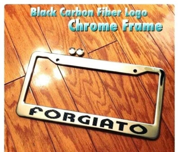 Forgiato Chrome License Plate Frame New 
