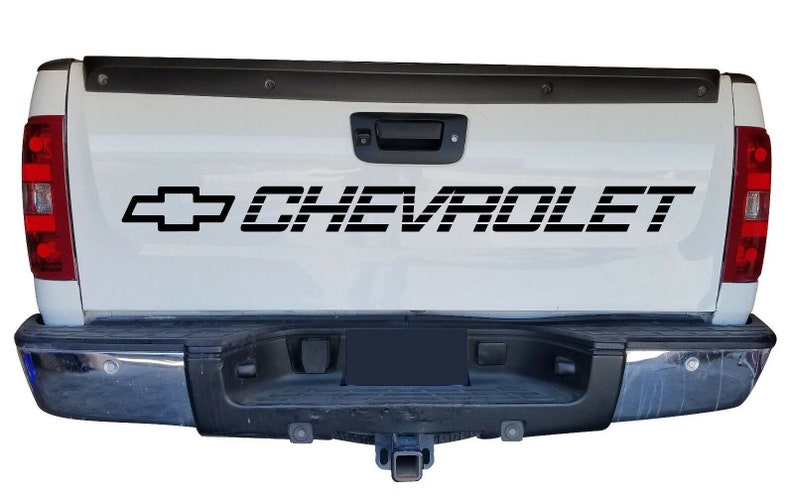 OEM Chevrolet 454 SS Bowtie Tailgate Decal 50\u2033 New 1PC Fits All Silverado Models Vintage Style