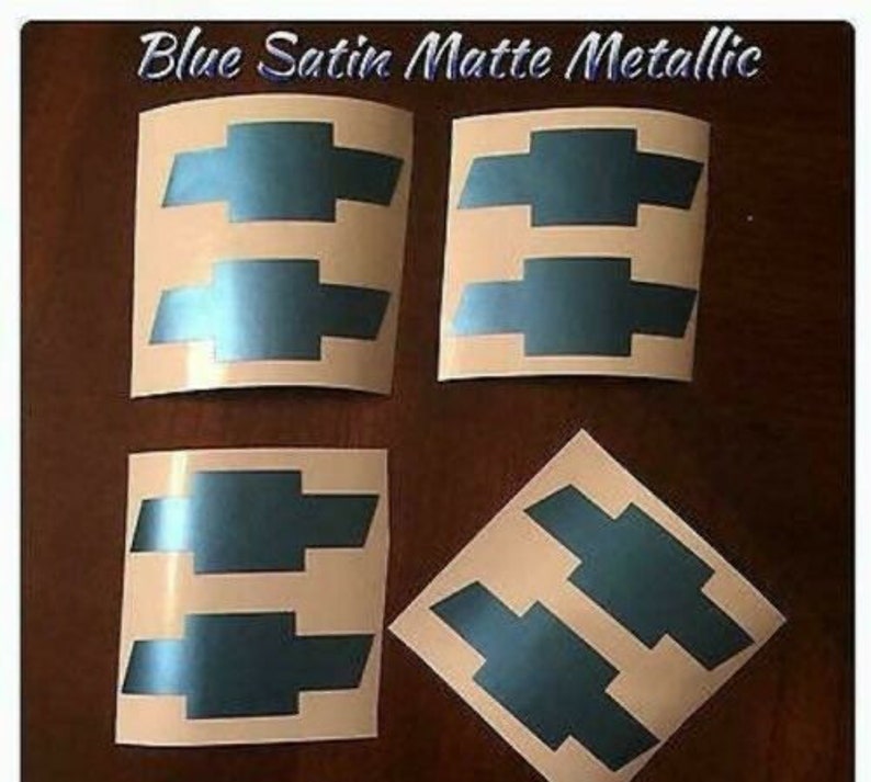 Chevrolet Chevy Bow Tie Wheel Center Cap Decals Stickers Etsy