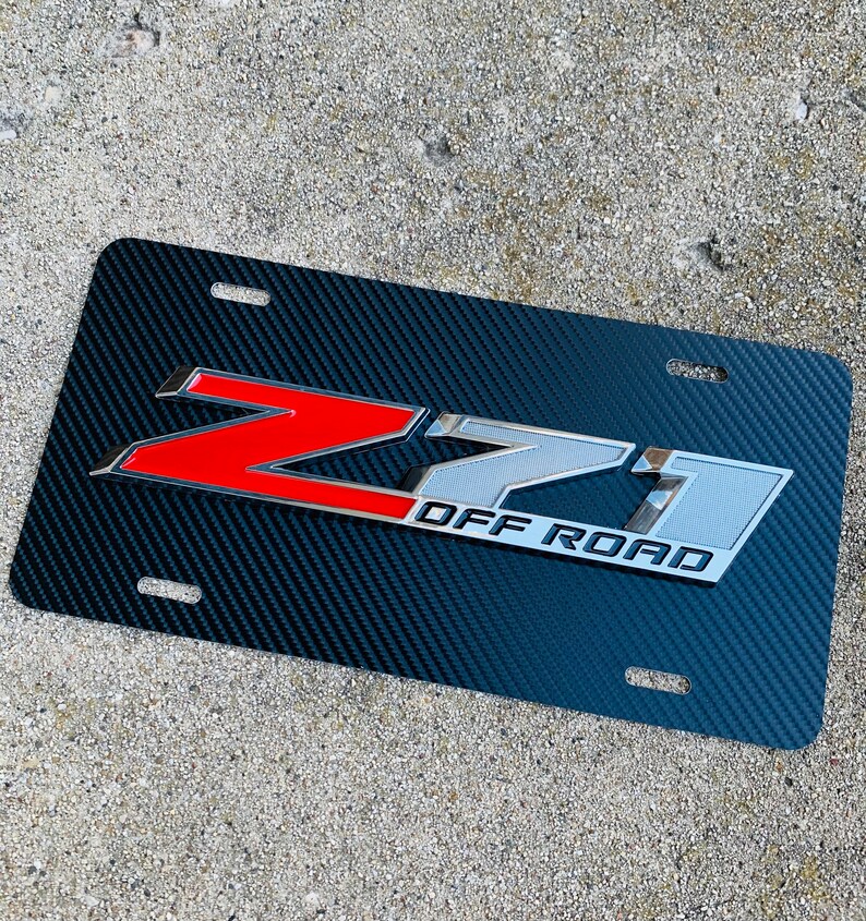 Z71 44 off Road 3D License Plate New Aluminum 44 Tahoe Etsy UK