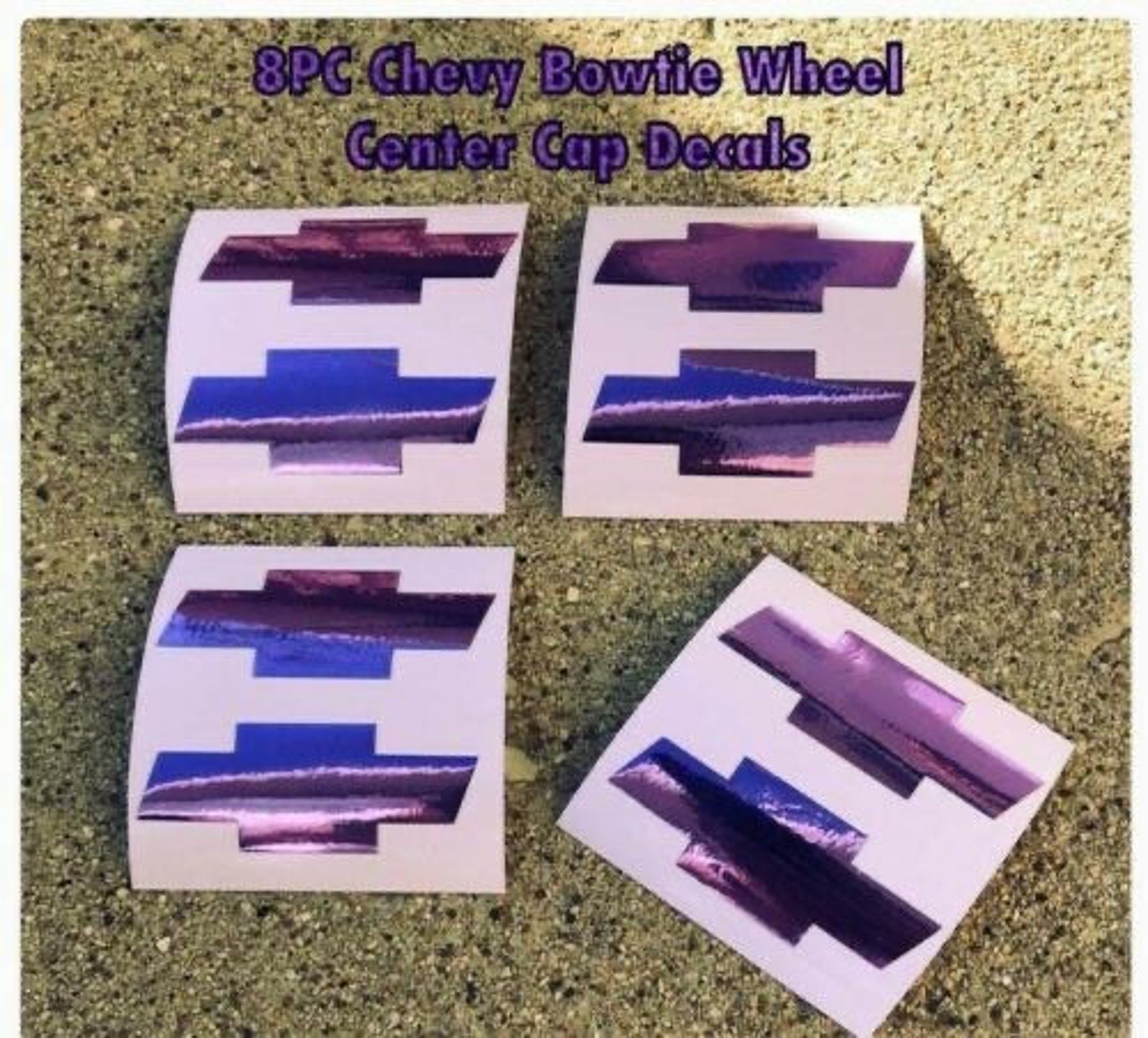 Chevrolet Chevy Bow Tie Wheel Center Cap Decals Stickers Etsy