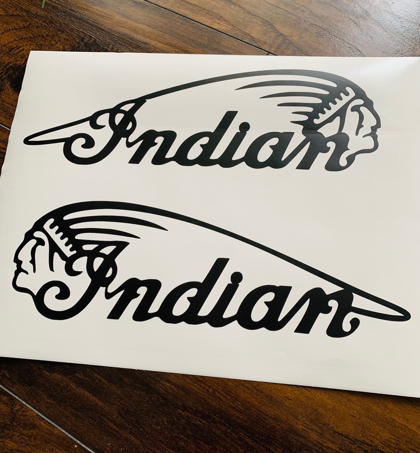 Indian Motorcycle Gas Tank Decals 2PC Set New Skull Custom Etsy