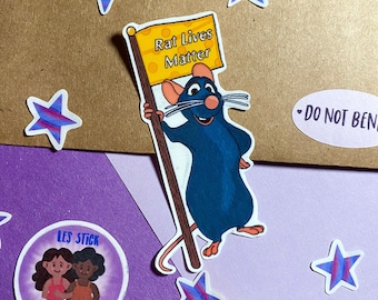 Rat Lives Matter WATERPROOF Vinyl sticcker