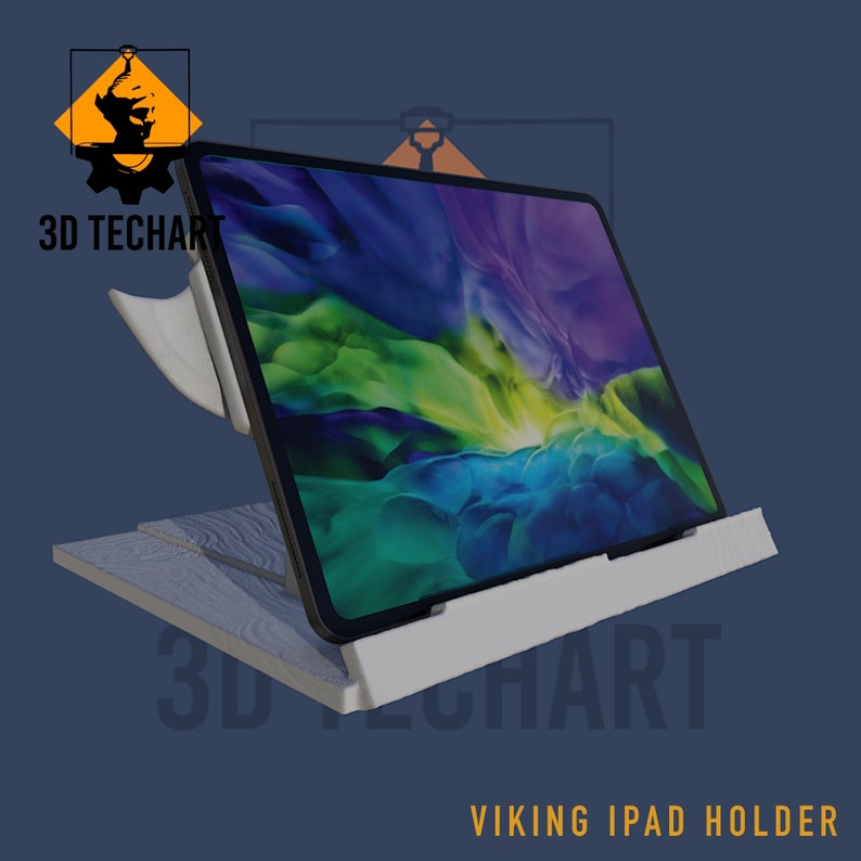 3D Printable iPad Holder, Viking Design, STL File - Etsy