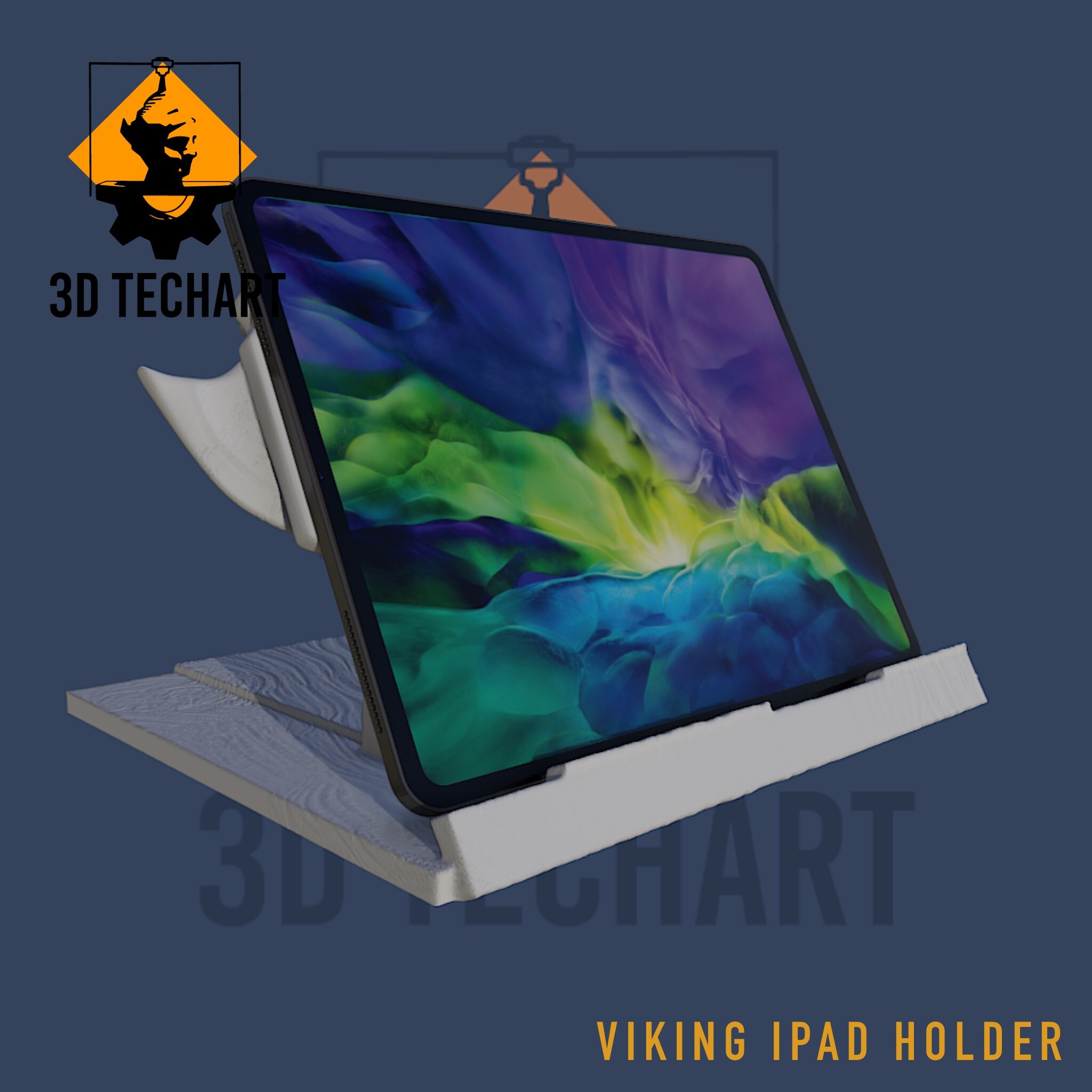 3D Printable iPad Holder, Viking Design, STL File - Etsy