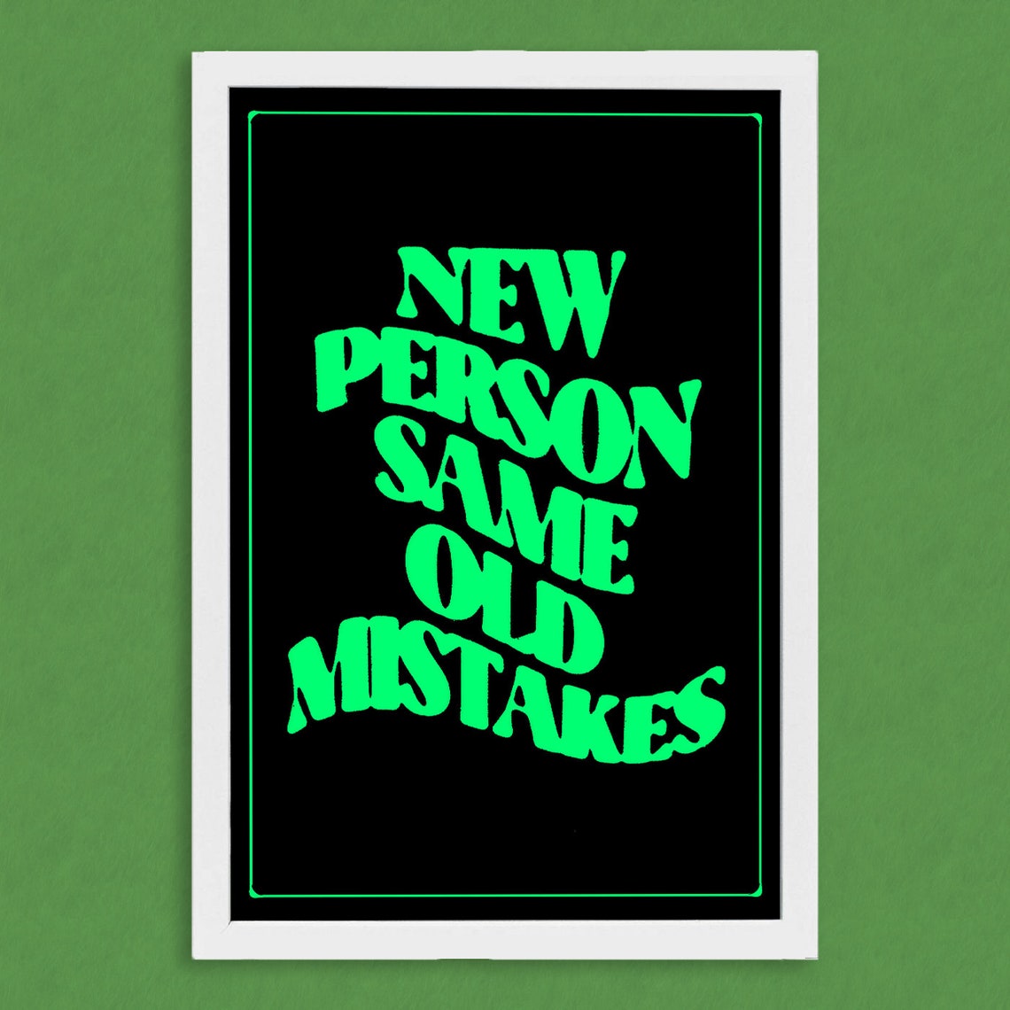 TAME IMPALA New Person Same Old Mistakes 12 x 18 Original Etsy