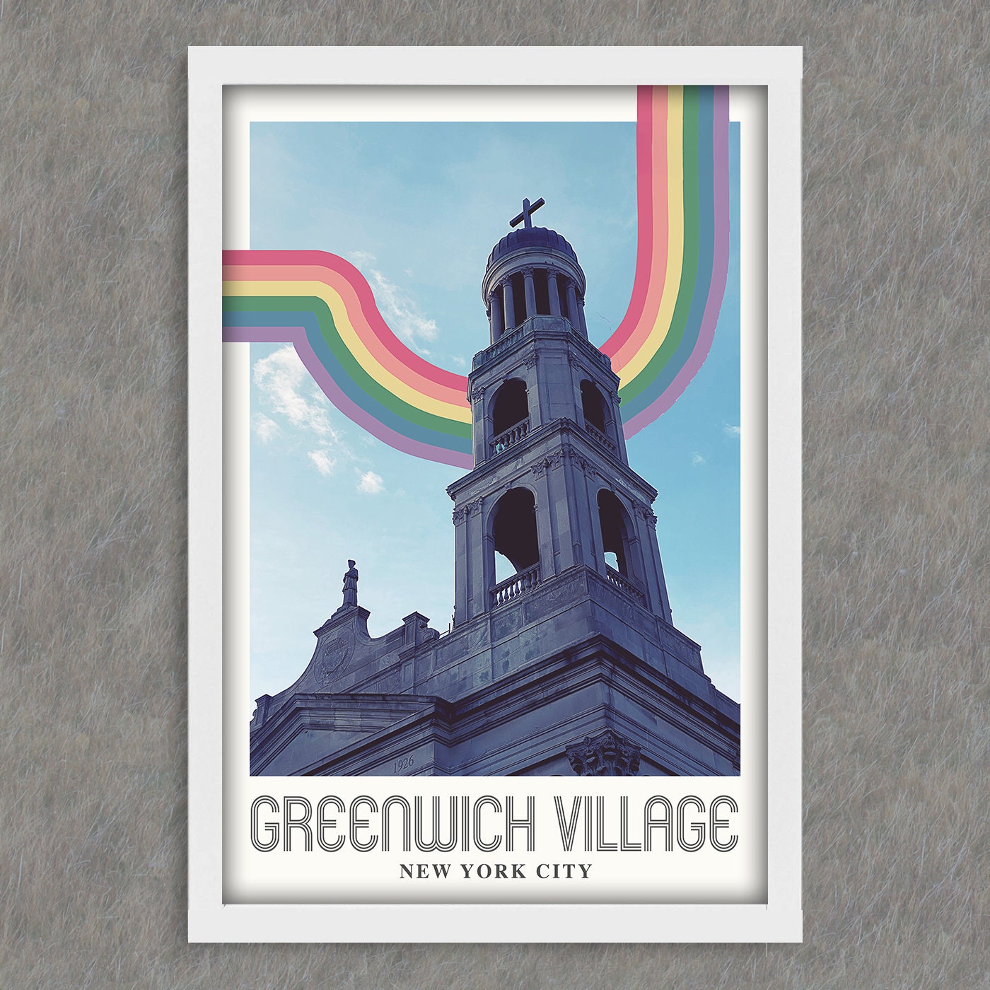 GREENWICH VILLAGE POSTER Original Design Limited Edition Etsy