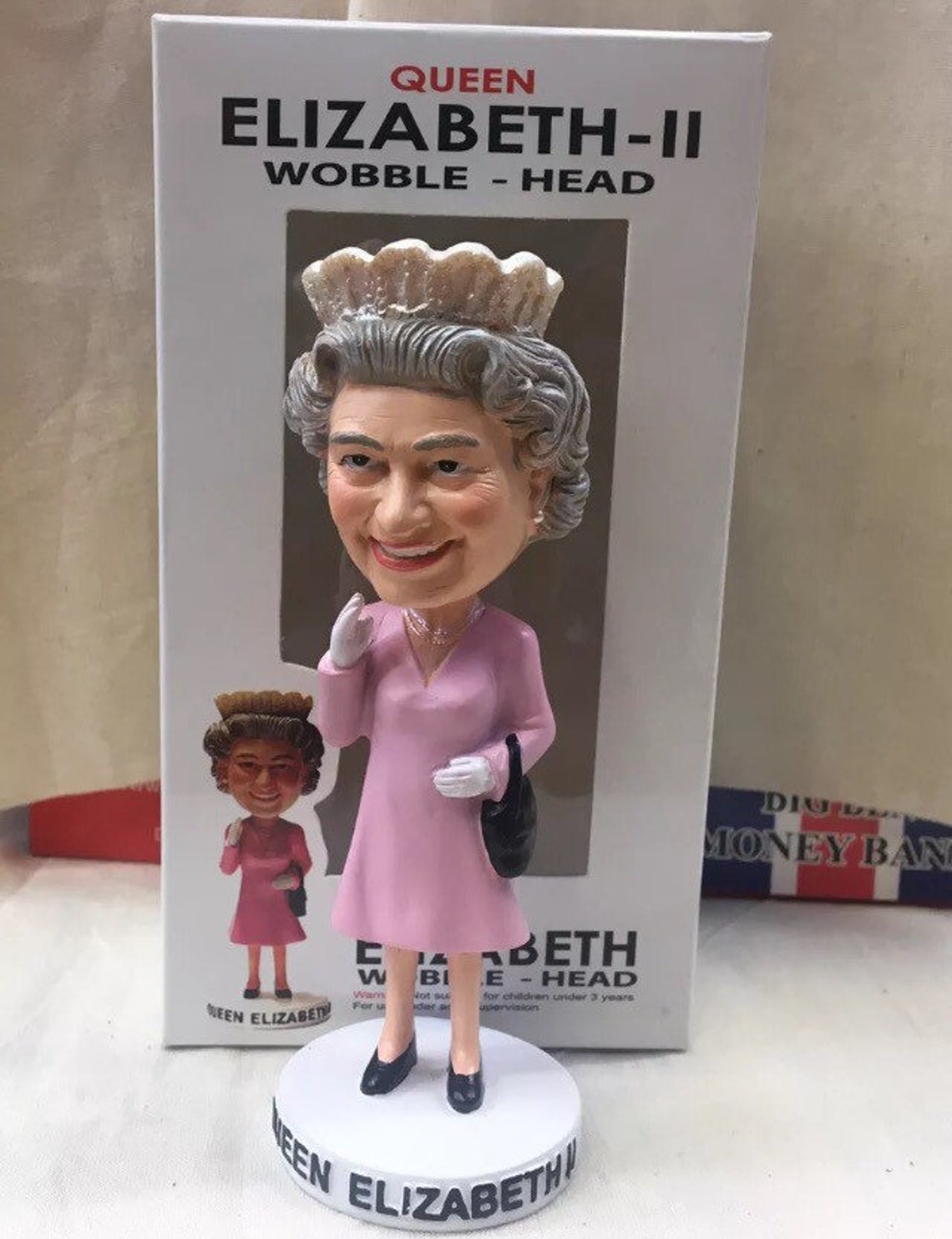 Her Majesty Queen Elizabeth II With Bobble /wobble Head Etsy