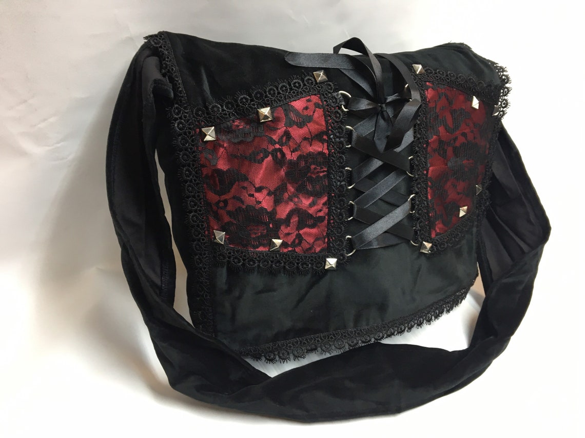 Gothic bag / goth / vintage look /shoulder bag / cross body Etsy